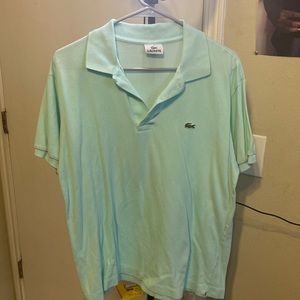 Mint green Lacoste polo